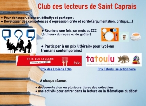 Club des Lecteurs du Lycée Saint Caprais